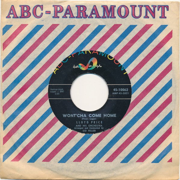 Lloyd Price And His Orchestra : Wont'cha Come Home / Come Into My Heart (7", Single)
