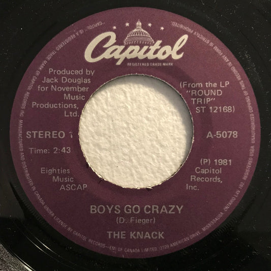 The Knack (3) : Boys Go Crazy (7", Single)
