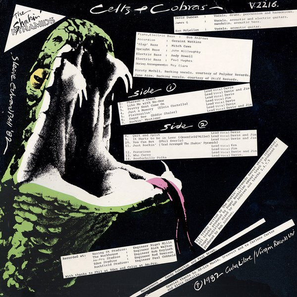 The Shakin' Pyramids : Celts And Cobras (LP, Album)