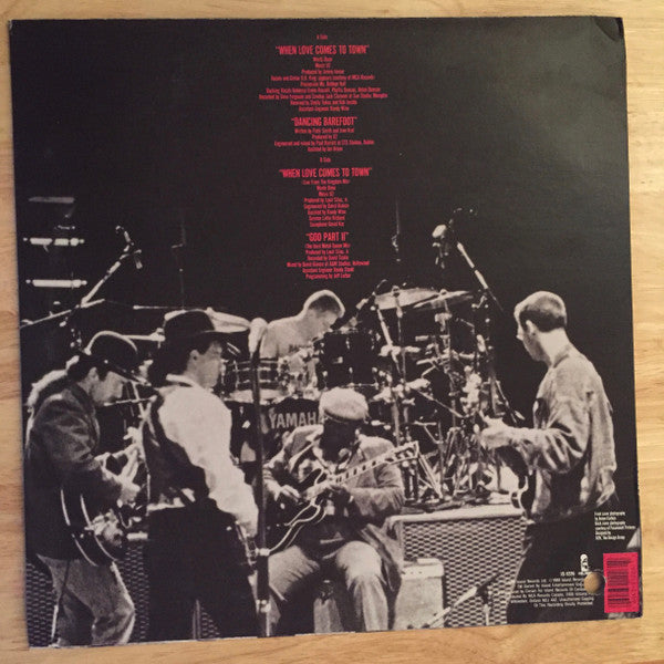 U2 With B.B. King : When Love Comes To Town (12")