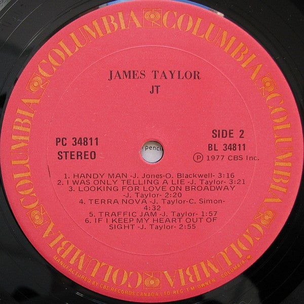 James Taylor (2) : JT (LP, Album, Gat)