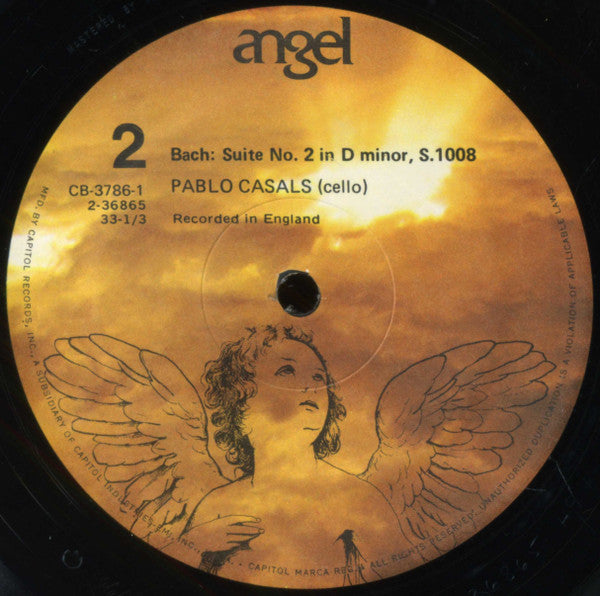 Johann Sebastian Bach - Pablo Casals : The Six Suites For Cello Solo (3xLP, Mono + Box)
