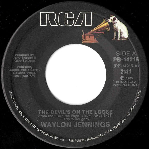 Waylon Jennings : The Devil's On The Loose / Good Morning John (7")