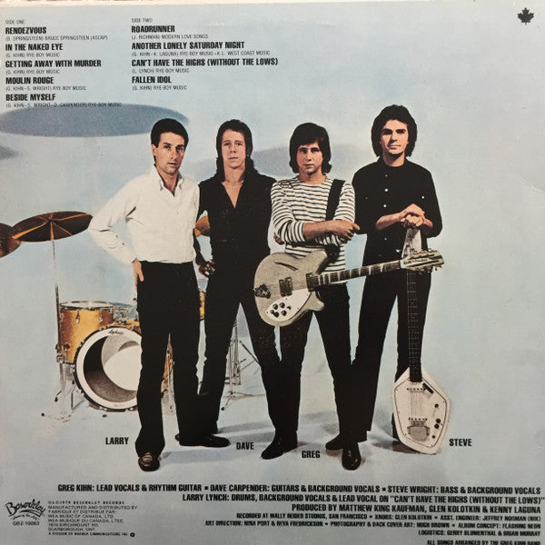 Greg Kihn Band : With The Naked Eye (LP, Album)