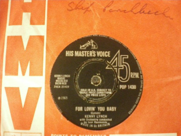 Kenny Lynch : I'll Stay By You (7", Single)