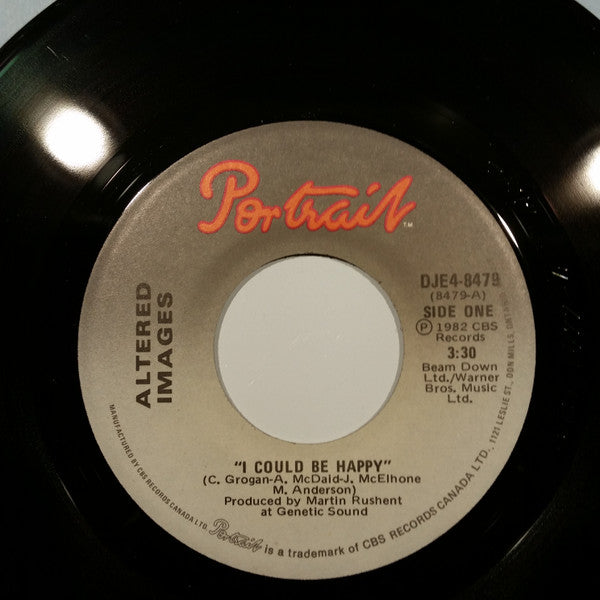 Altered Images : I Could Be Happy (7", Single, Promo)