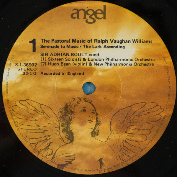 Ralph Vaughan Williams - Sir Adrian Boult : Pastoral Music Of Ralph Vaughan Williams (LP, Comp, RP)