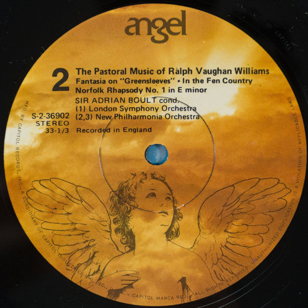 Ralph Vaughan Williams - Sir Adrian Boult : Pastoral Music Of Ralph Vaughan Williams (LP, Comp, RP)