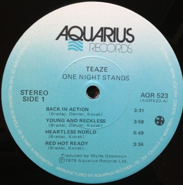 Teaze : One Night Stands (LP, Album)