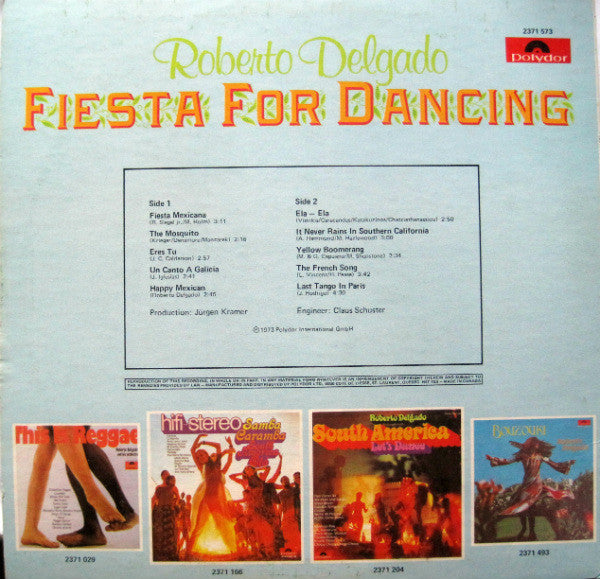 Roberto Delgado : Fiesta For Dancing (LP)