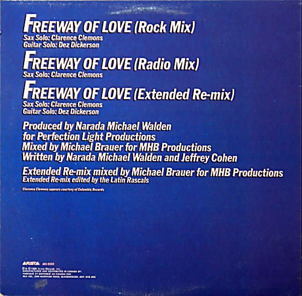 Aretha Franklin : Freeway Of Love (12", Single)