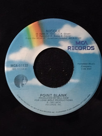 Point Blank (9) : Nicole / Restless (7", Single)