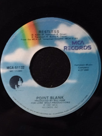 Point Blank (9) : Nicole / Restless (7", Single)