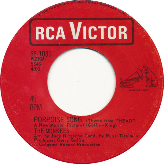 The Monkees : Porpoise Song / As We Go Along (7")