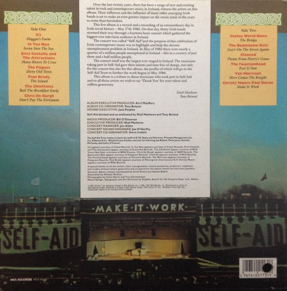 Various : Live For Ireland (LP, Album)