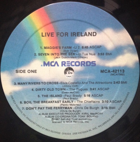 Various : Live For Ireland (LP, Album)
