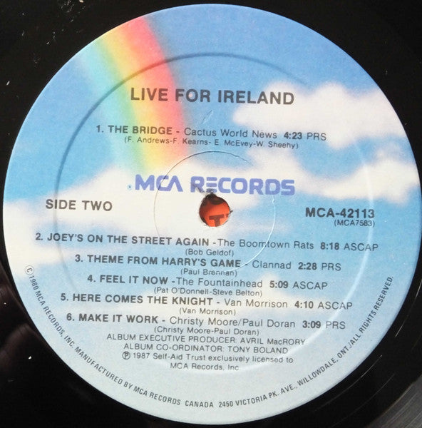 Various : Live For Ireland (LP, Album)