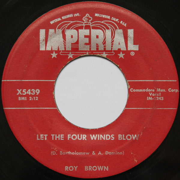 Roy Brown : Let The Four Winds Blow / Diddy-y-diddy-o (7", Single)
