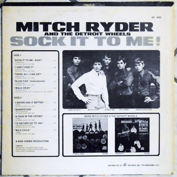 Mitch Ryder & The Detroit Wheels : Sock It To Me! (LP, Album, Mono)