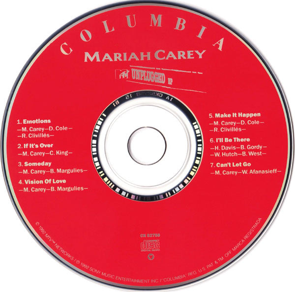 Mariah Carey : MTV Unplugged EP (CD, EP)