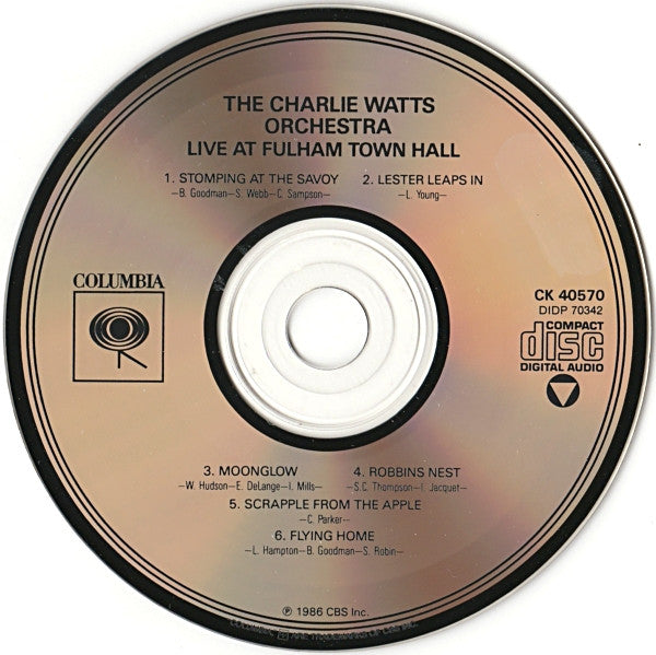 The Charlie Watts Orchestra : Live At Fulham Town Hall (CD, Album)