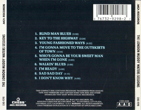 Muddy Waters : The London Muddy Waters Sessions (CD, Album, RE)