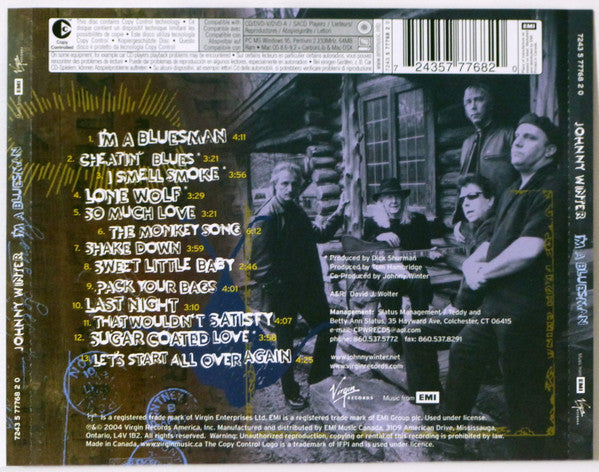 Johnny Winter : I'm A Bluesman (CD, Album, Copy Prot.)