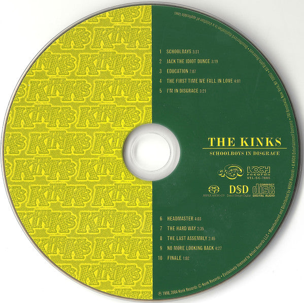 The Kinks : Schoolboys In Disgrace (SACD, Hybrid, Album, RE, RM, Dig)