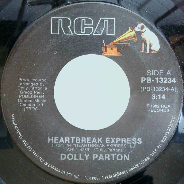 Dolly Parton : Heartbreak Express (7", Single)