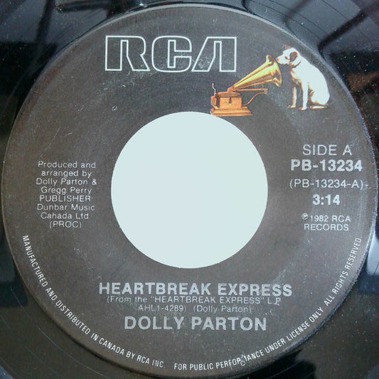 Dolly Parton : Heartbreak Express (7", Single)