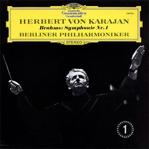 Herbert von Karajan - Brahms* - Berliner Philharmoniker : Symphonie Nr. 1 (LP, RP)