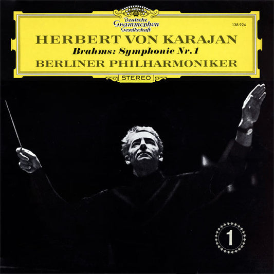 Herbert von Karajan - Brahms* - Berliner Philharmoniker : Symphonie Nr. 1 (LP, RP)