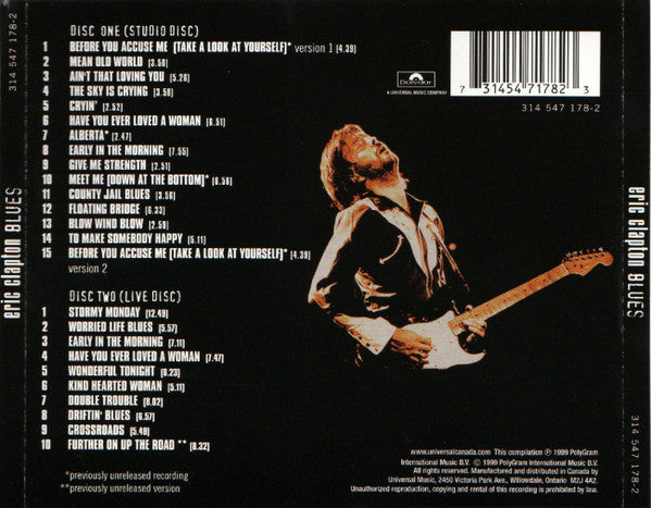 Eric Clapton : Blues (2xCD, Comp)