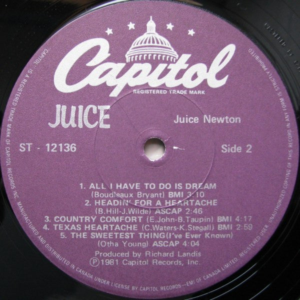 Juice Newton : Juice (LP, Album)