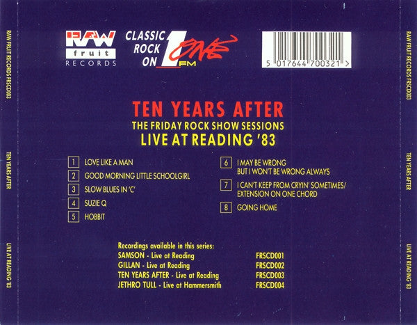 Ten Years After : Live At Reading '83 (The Friday Rock Show Sessions) (CD, Album)