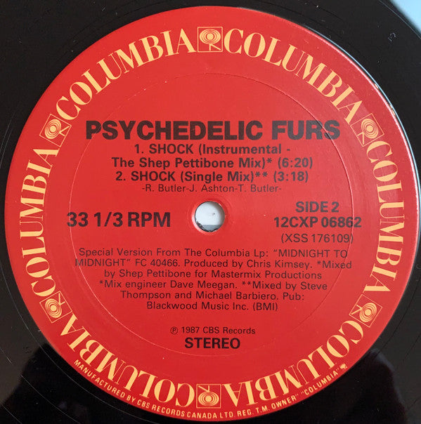 The Psychedelic Furs : Shock (12")