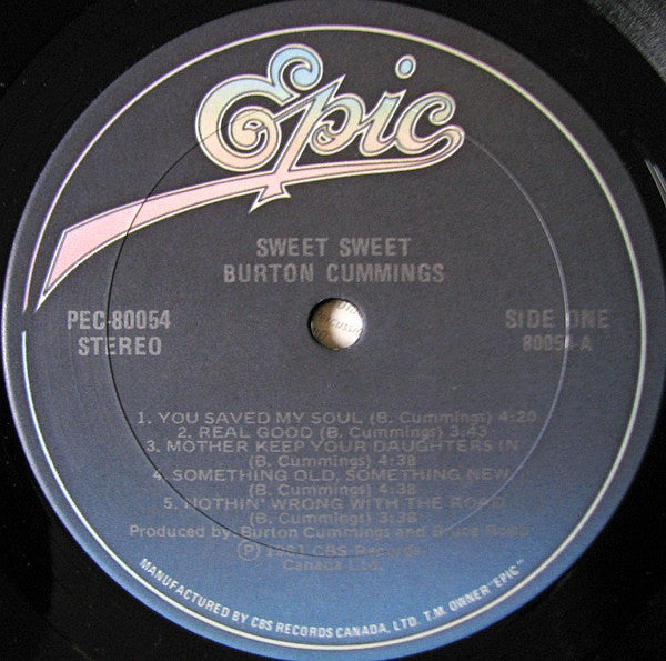 Burton Cummings : Sweet Sweet (LP, Album)