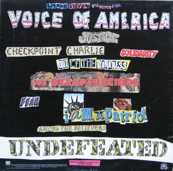 Little Steven : Voice Of America (LP, Album, Cap)