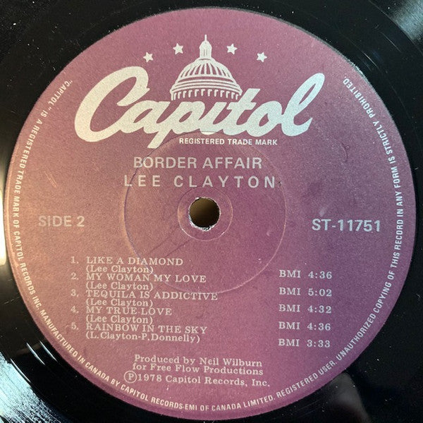 Lee Clayton : Border Affair (LP)