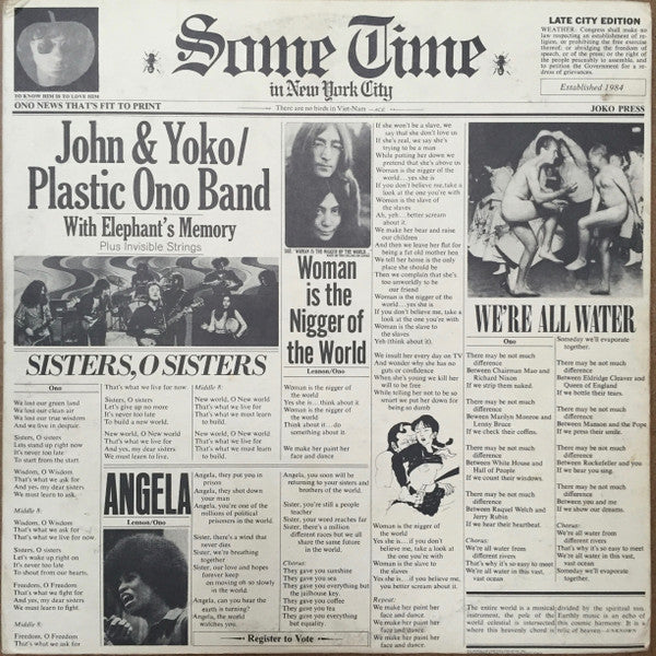 John & Yoko* / The Plastic Ono Band : Some Time In New York City (2xLP, Album, Mod)