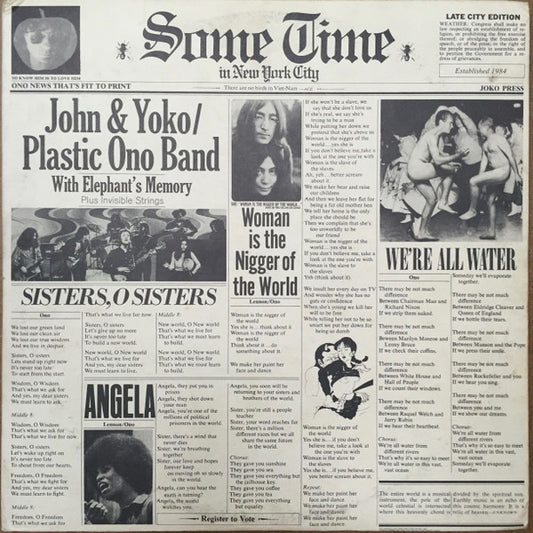 John & Yoko* / The Plastic Ono Band : Some Time In New York City (2xLP, Album, Mod)
