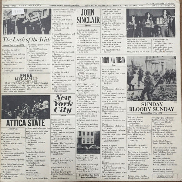 John & Yoko* / The Plastic Ono Band : Some Time In New York City (2xLP, Album, Mod)