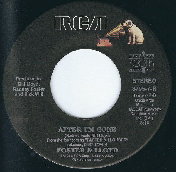 Foster & Lloyd* : Fair Shake (7", Single)