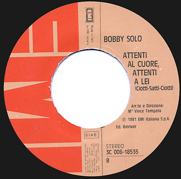 Bobby Solo : Non Posso Perderti (7", Single)