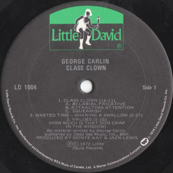 George Carlin : Class Clown (LP, Album, Gat)