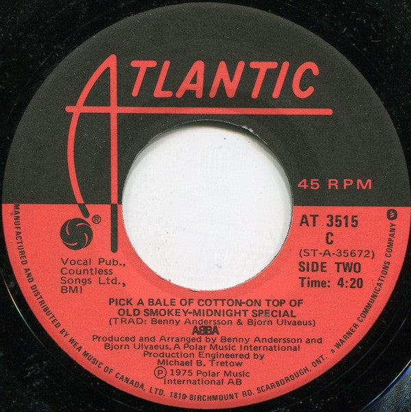 ABBA : Summer Night City (7", Single)