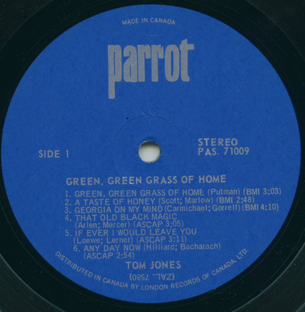 Tom Jones : Green Green Grass Of Home (LP, Album)