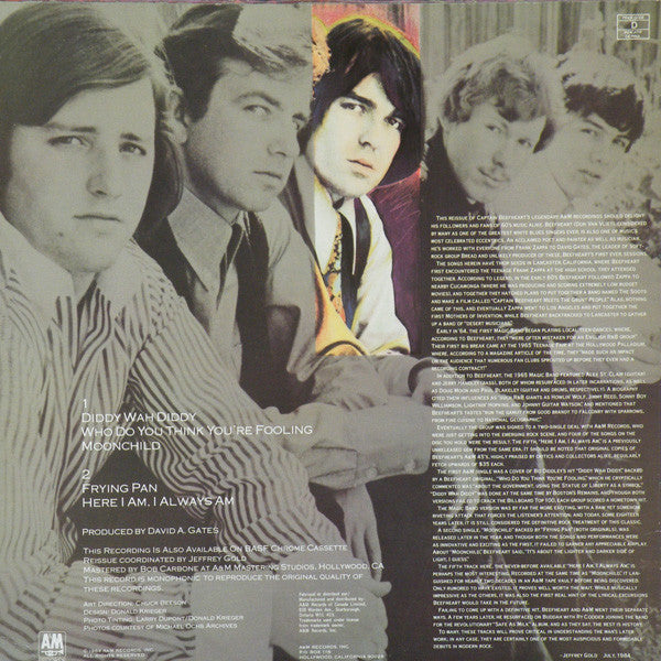 Captain Beefheart And The Magic Band : The Legendary A&M Sessions (12", MiniAlbum, Comp, Mono)