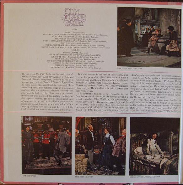 Audrey Hepburn, Rex Harrison, Stanley Holloway - Alan Jay Lerner & Frederick Loewe* : My Fair Lady (The Original Sound Track Recording) (LP, Album, Pit)