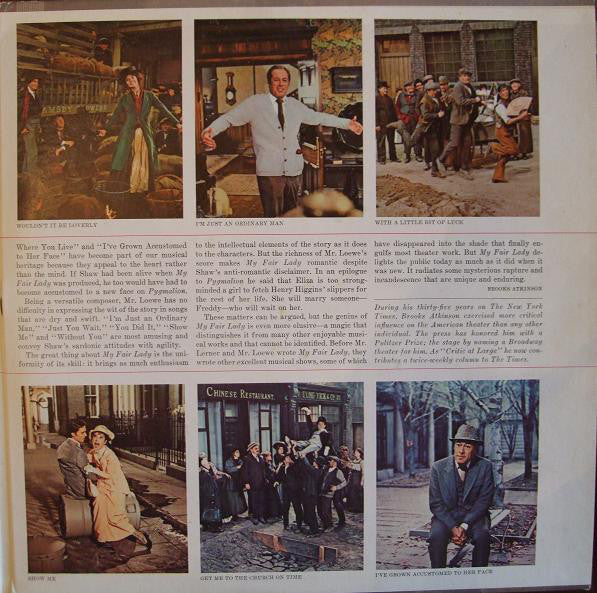 Audrey Hepburn, Rex Harrison, Stanley Holloway - Alan Jay Lerner & Frederick Loewe* : My Fair Lady (The Original Sound Track Recording) (LP, Album, Pit)